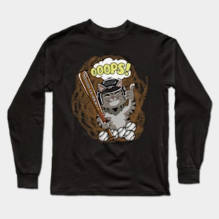 Cat baseball Long Sleeve T-Shirt